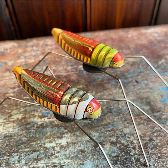jumping grasshopper toy