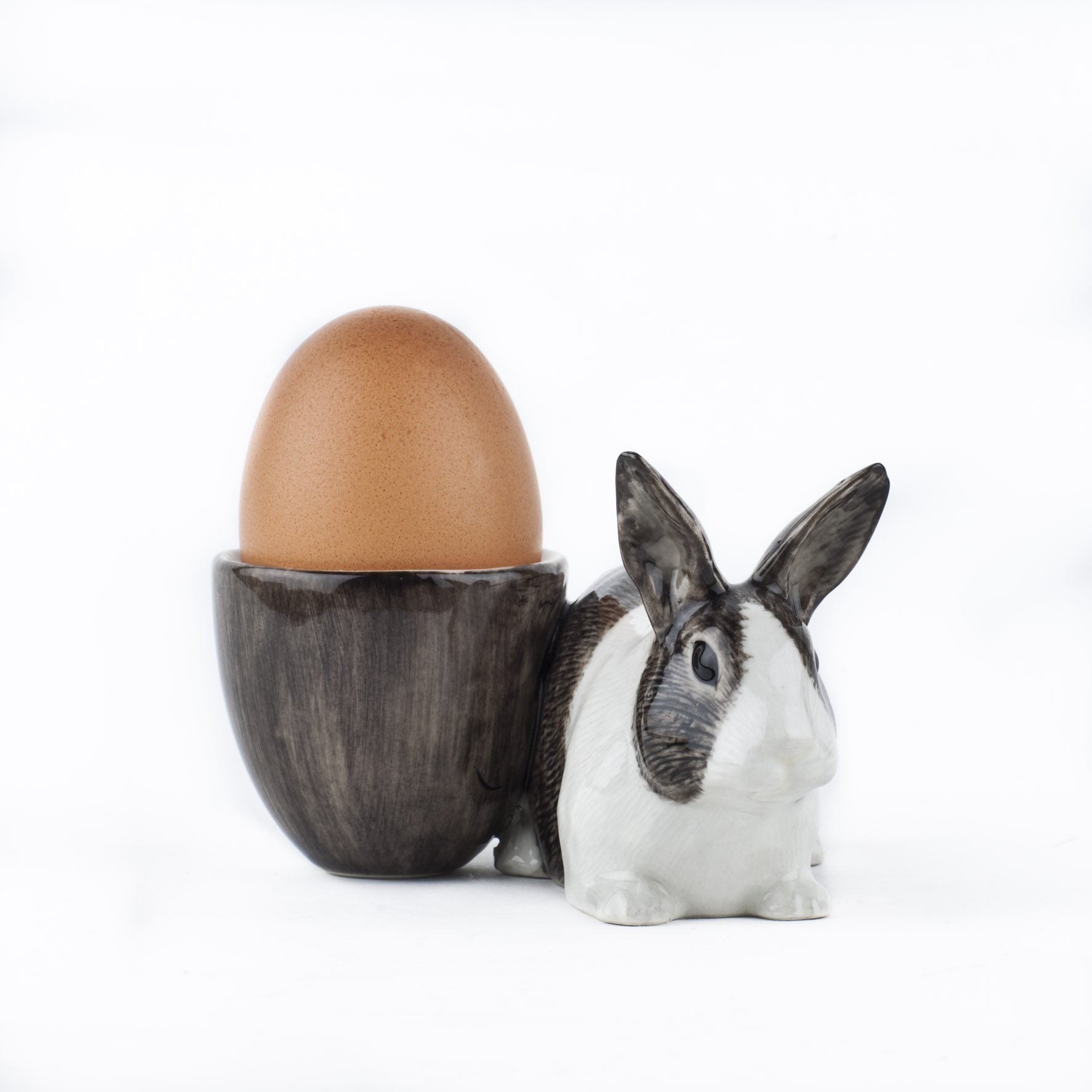 Dutch rabbit with egg cup grey 02.jpg