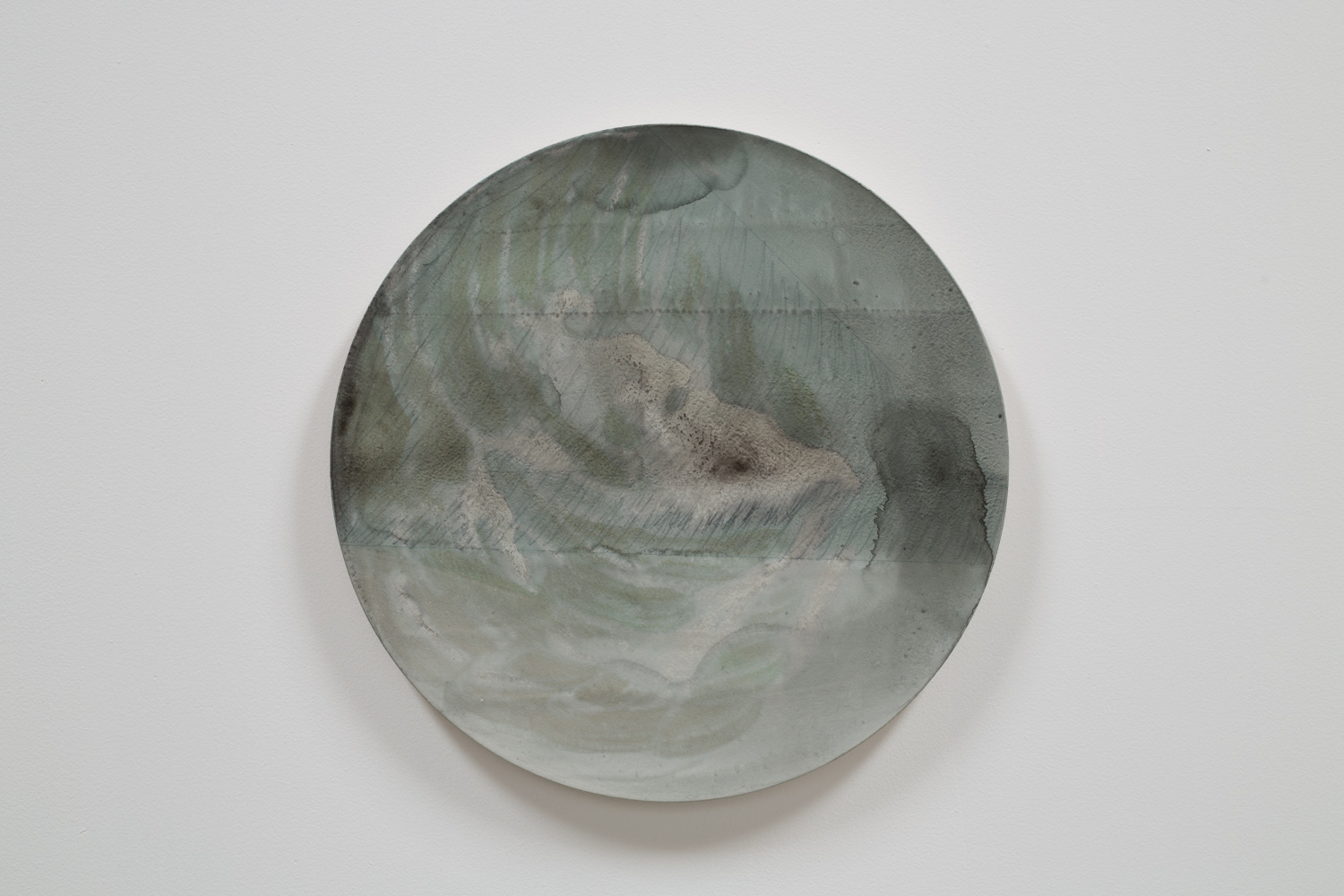 RP 12-5, 2012, graphite, charcoal, acrylic on canvas over plywood panel, 60 cm (23 3/4 inches) (Copy)