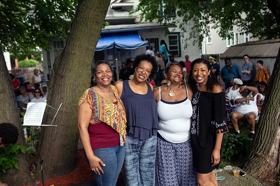 Homeowner Jeannine Sharpe has lived at 7326 South Paxton since 1969. Watching the day’s performances with her family, Sharpe said, “We’re just having a great time. This has been wonderful.”