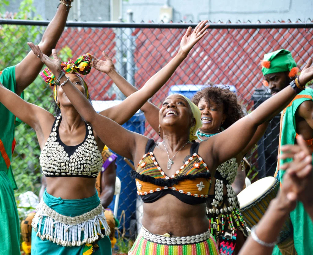Dancers with the African Dance and Music Institute (Bridget Vaughn)