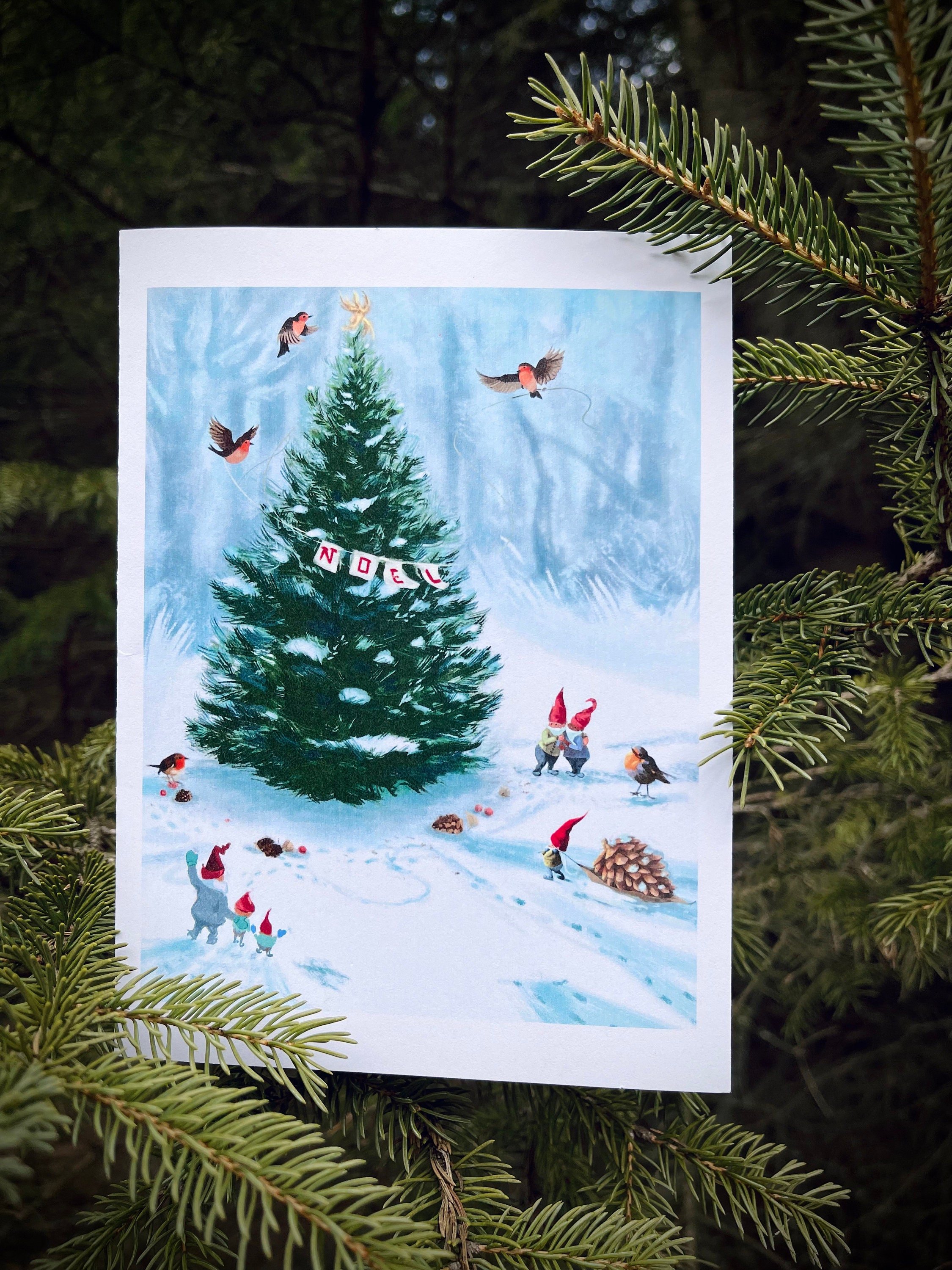 Forest Gathering - Holiday Card - Set of (22)