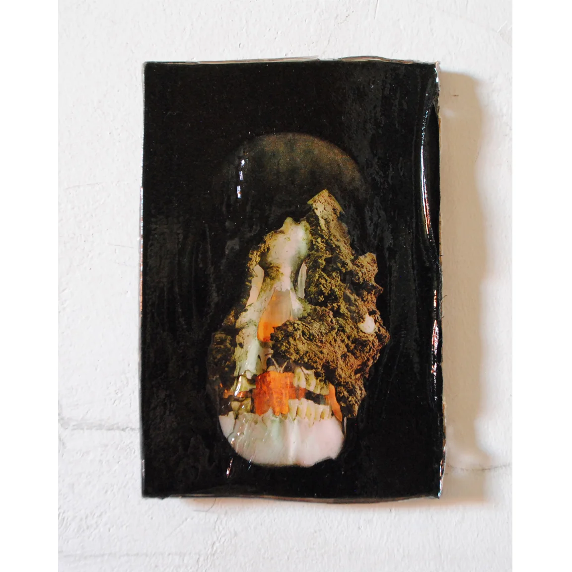 BRITTLE BONES - HANDMADE COLLAGE WITH GLOSS GEL VARNISH