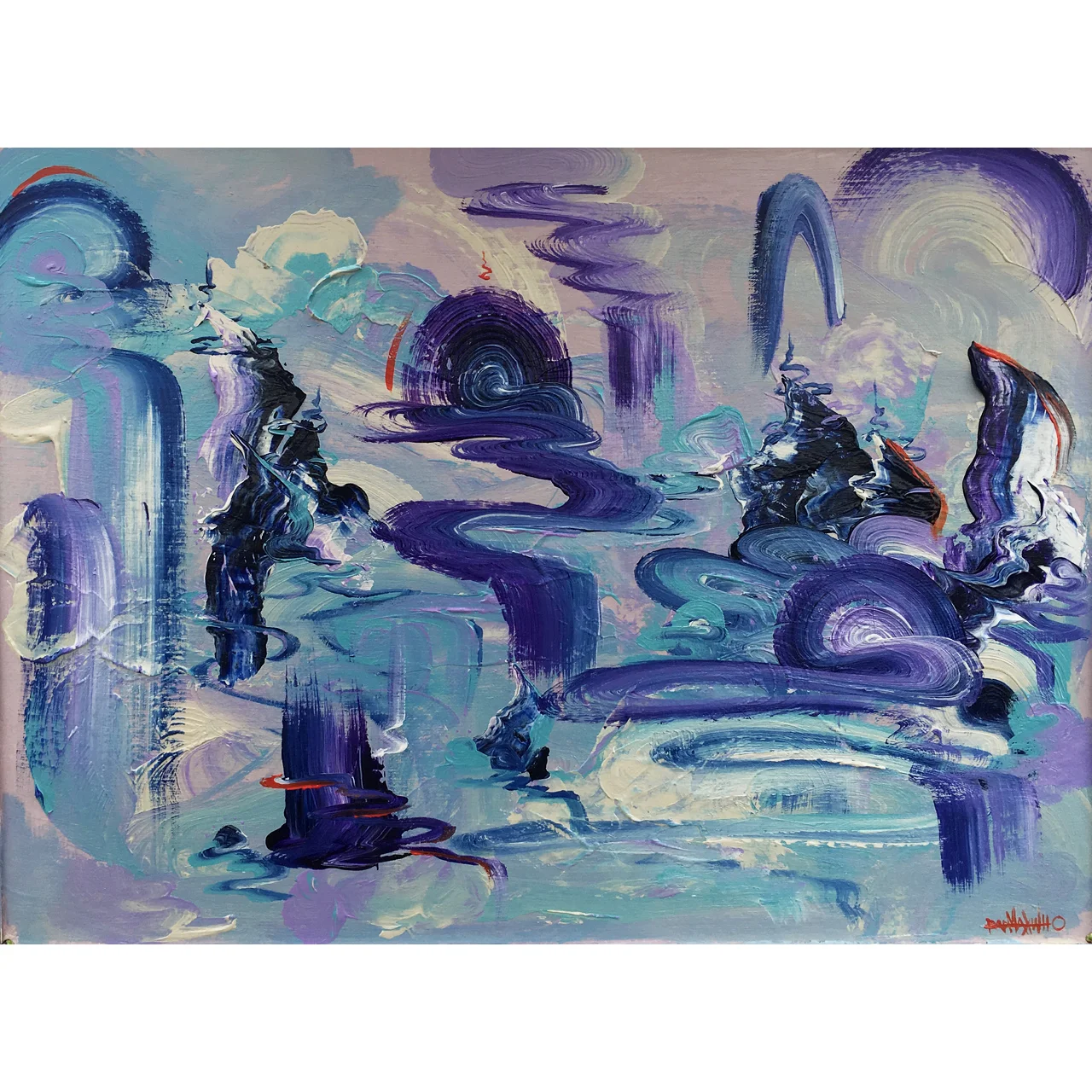 Infinity Falls - Acrylic on Board