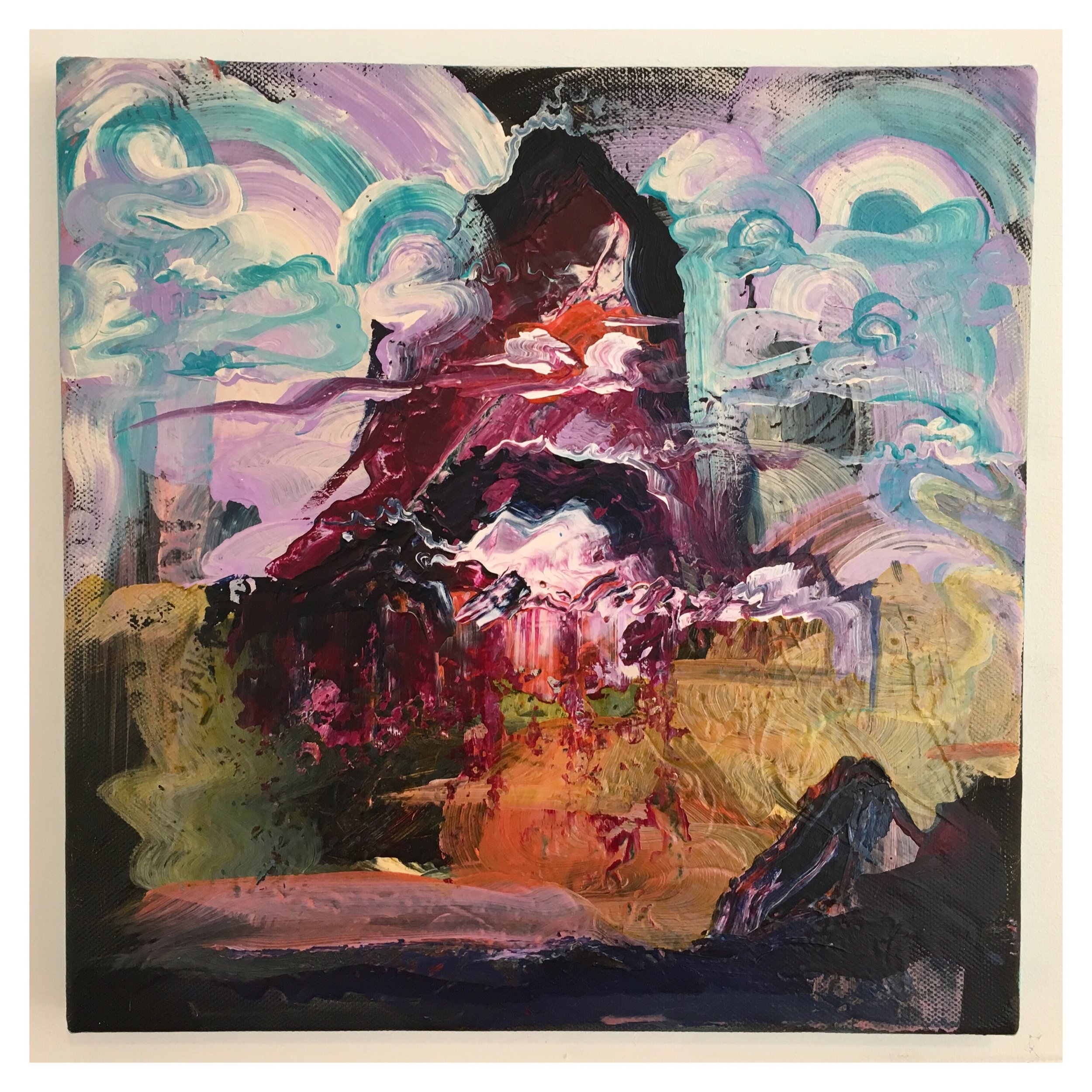 'Home of Above and Below' Acrylic on Canvas - 30 x 30 cm - for DIADEM