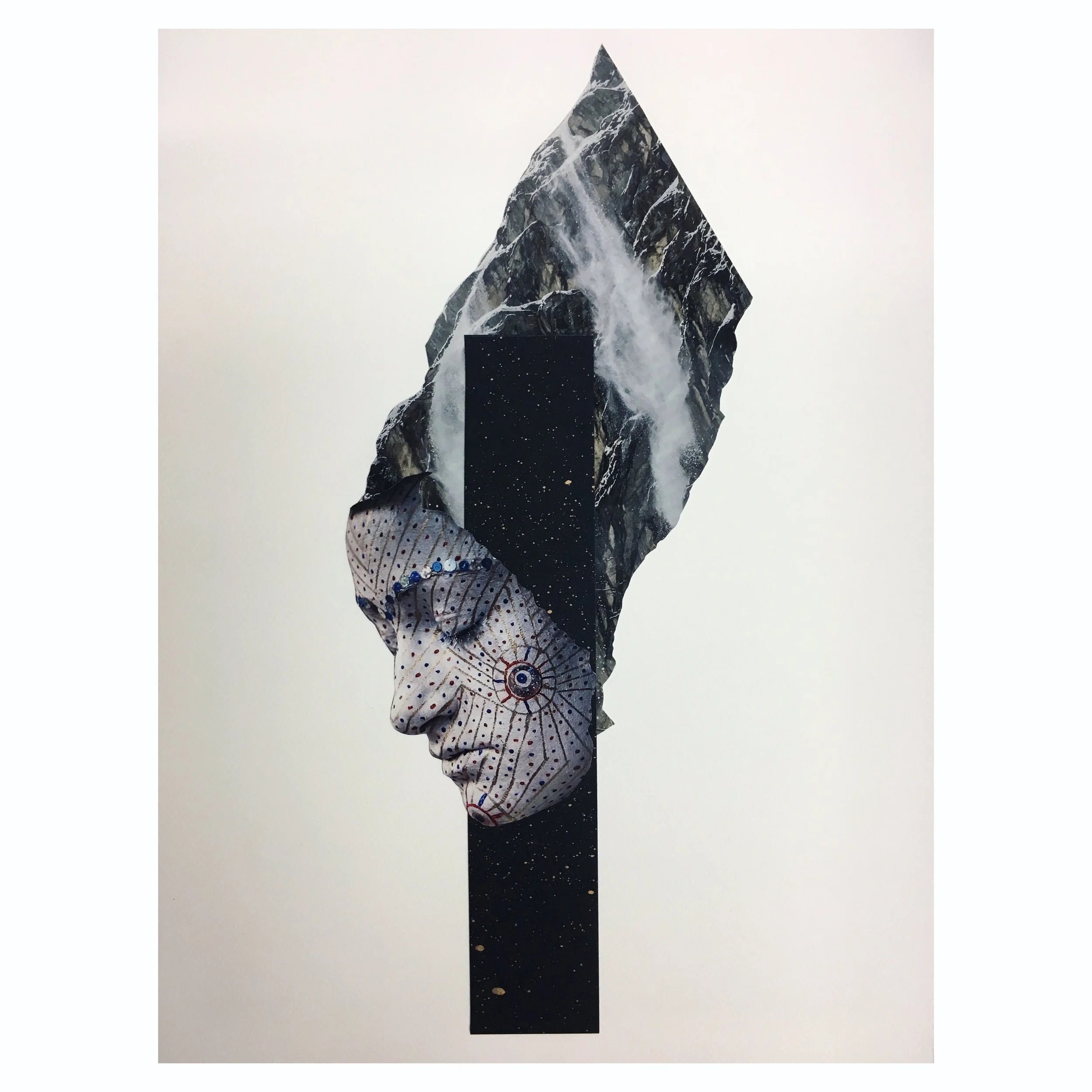 'solace' - handmade collage - 29.7 x 42 cm - for DIADEM