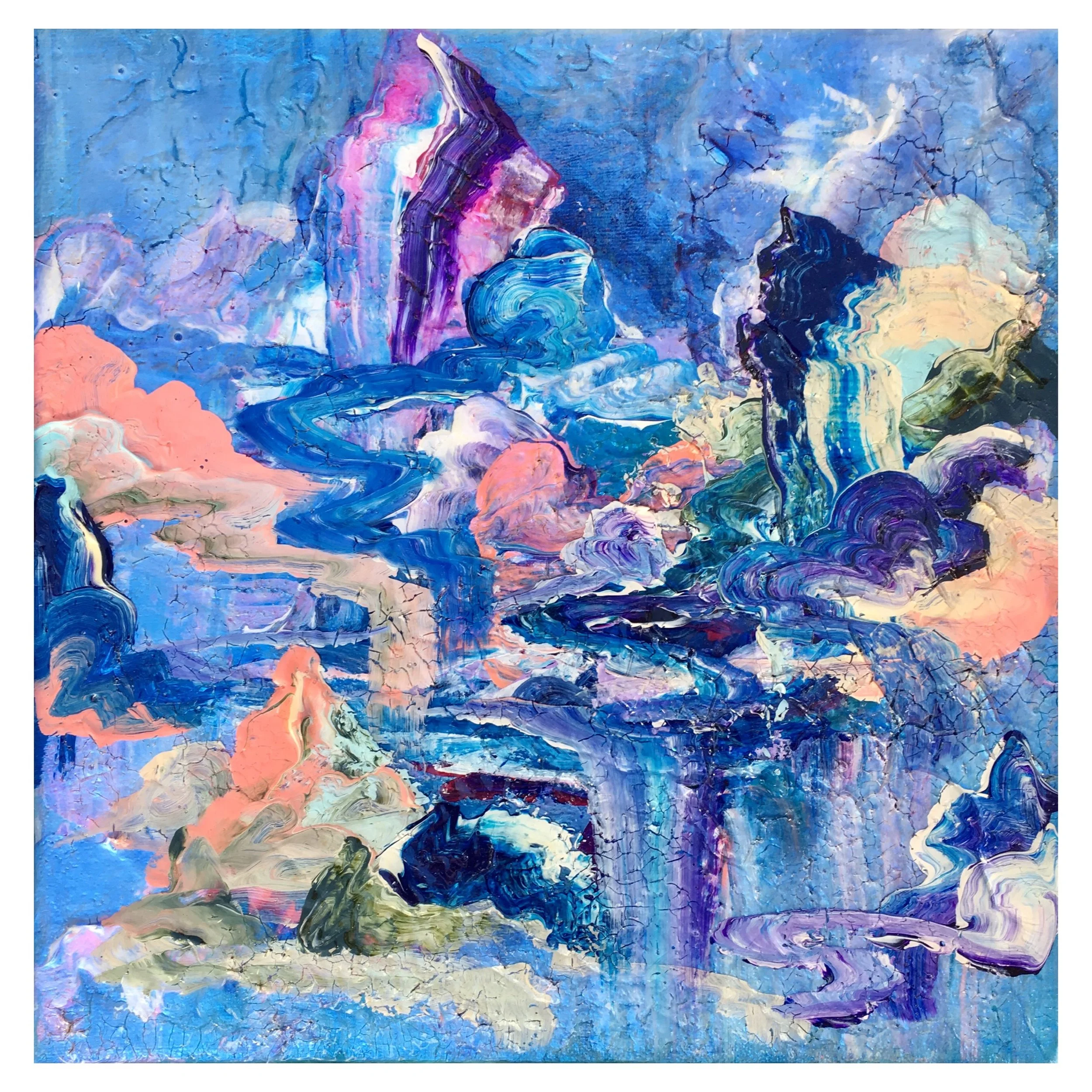 'Over and Over' - Acrylic on Canvas - 30 x 30 cm for DIADEM