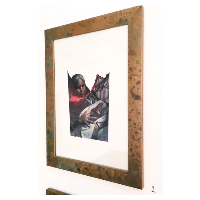 'Adorned' - Collage on Mi -Teintes Paper  29.7 x 42 cm FOR diadem