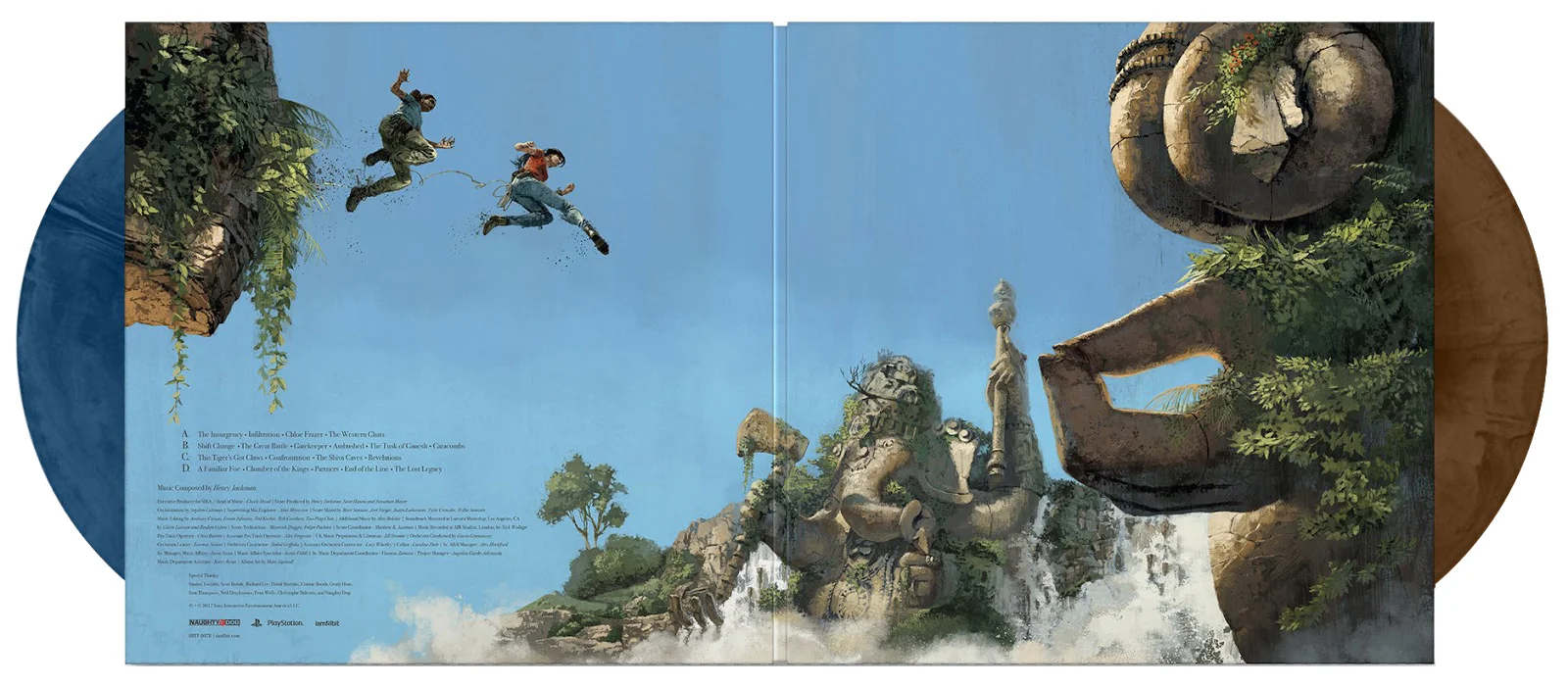 Uncharted The Lost Legacy Vinyl artwork for Iam8bit by Marc Aspinall