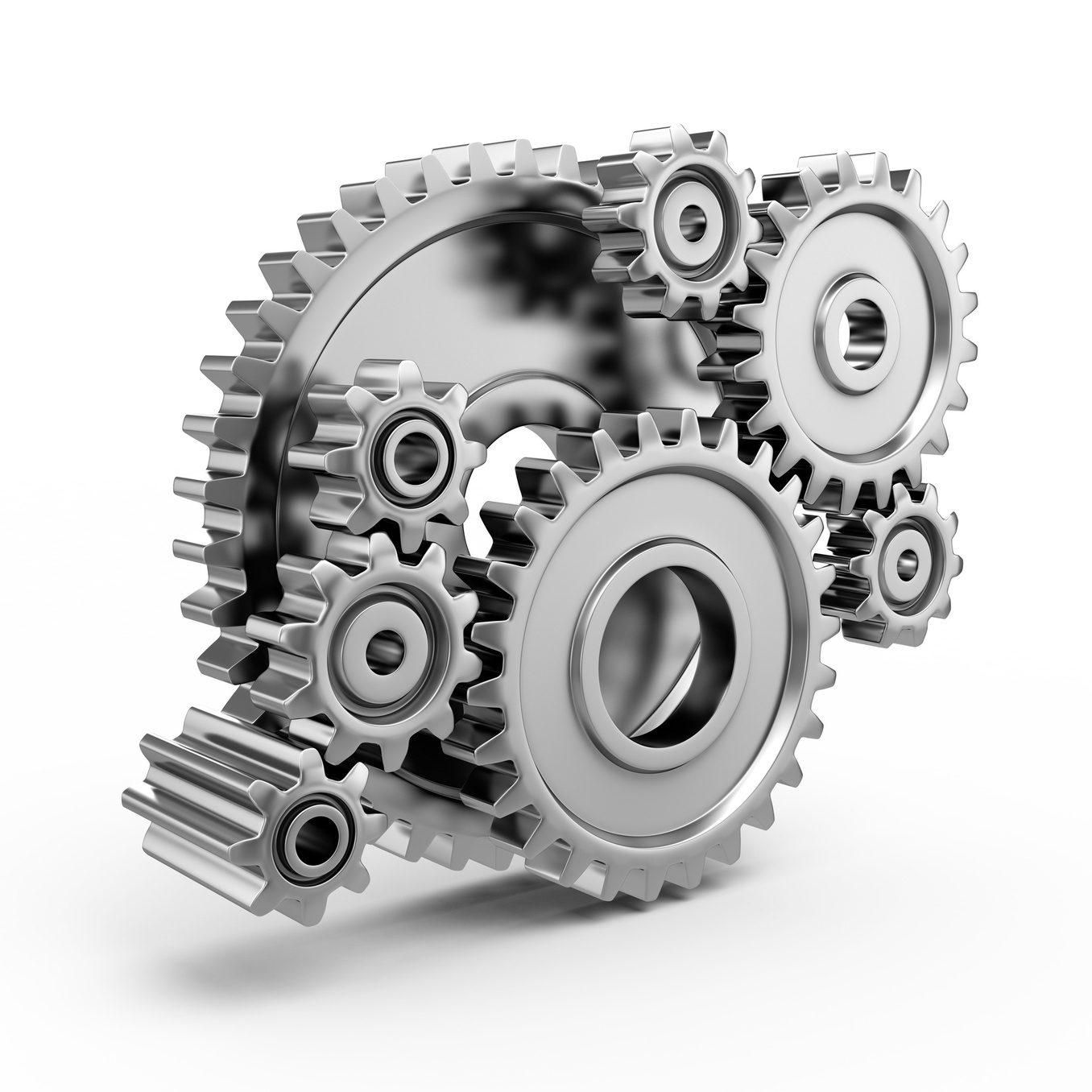 Steel gear wheels - tools and settings icon