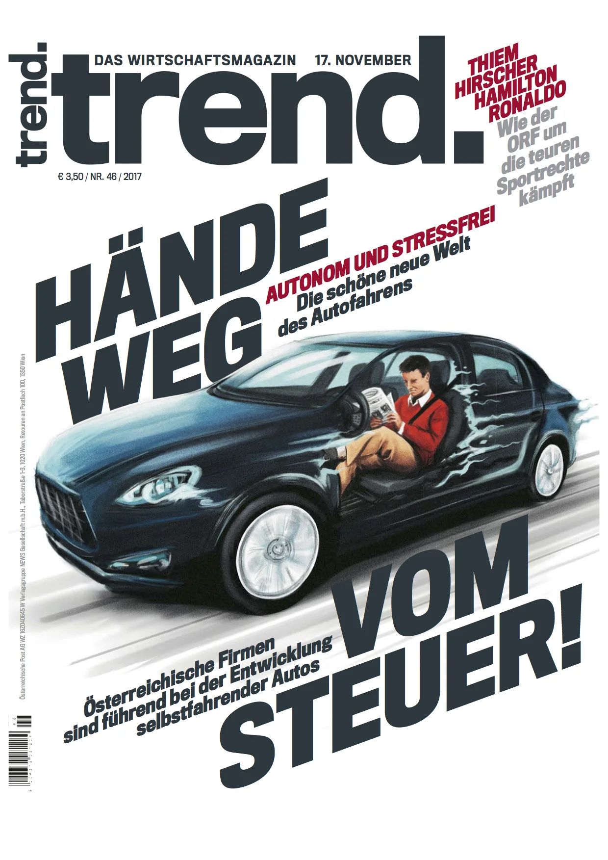 HÄNDE WEG VOM STEUER – ÖSTERREICH FÜHREND IM BEREICH AUTONOMES FAHREN