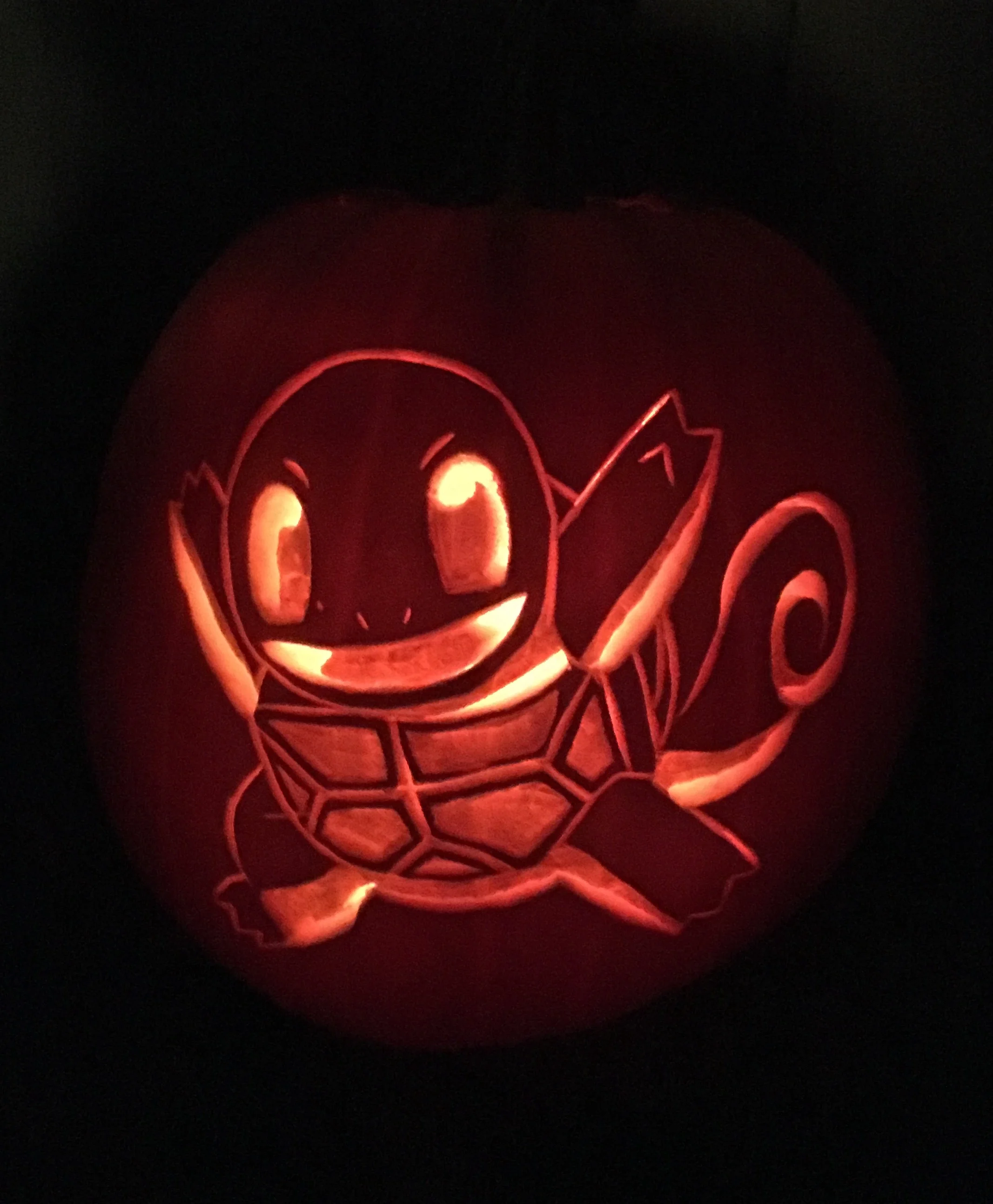 Pumpkin carving, age 12