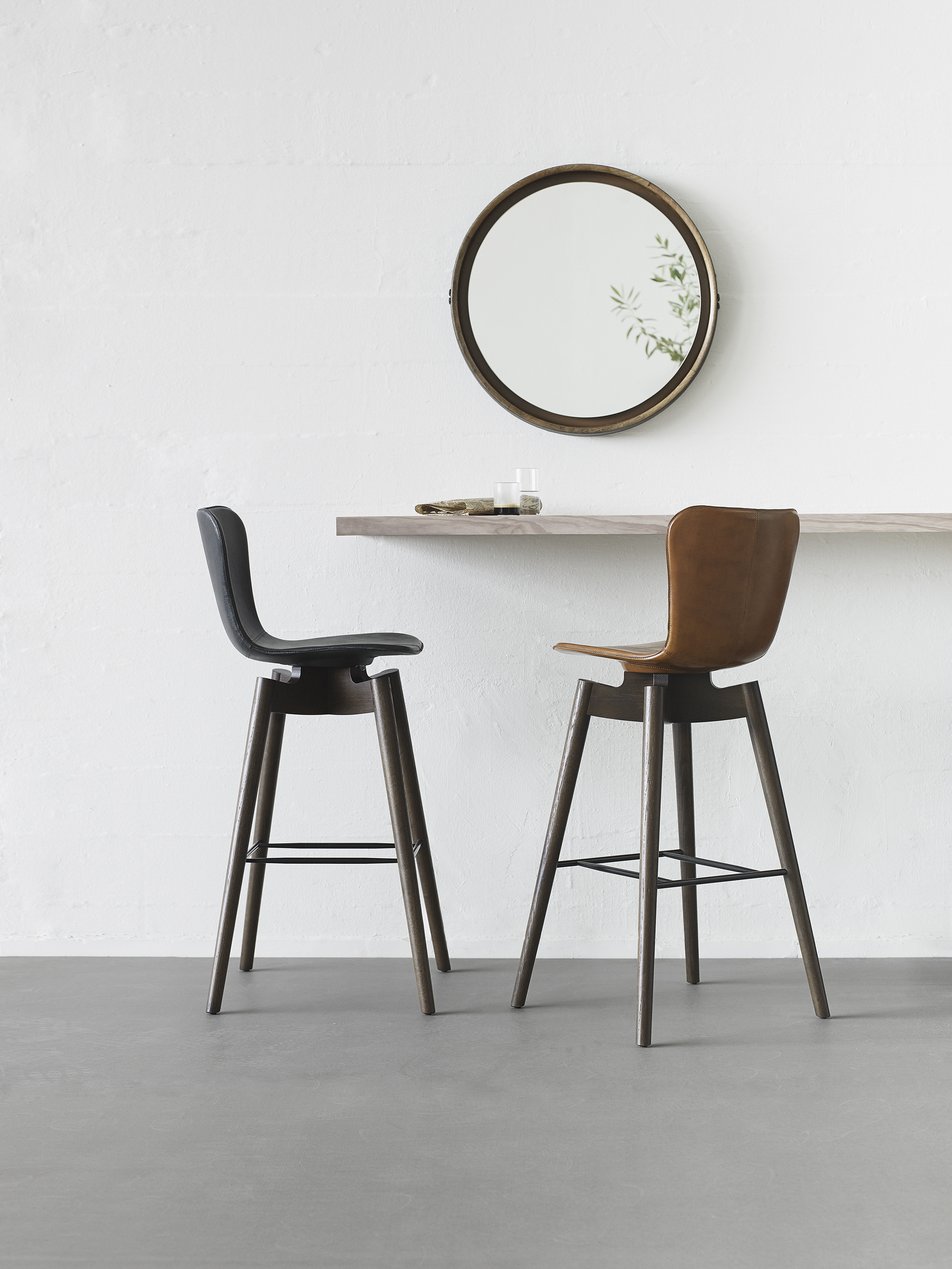Mater Design Shell Lounge Chair and Shell Barstool from Mater Design