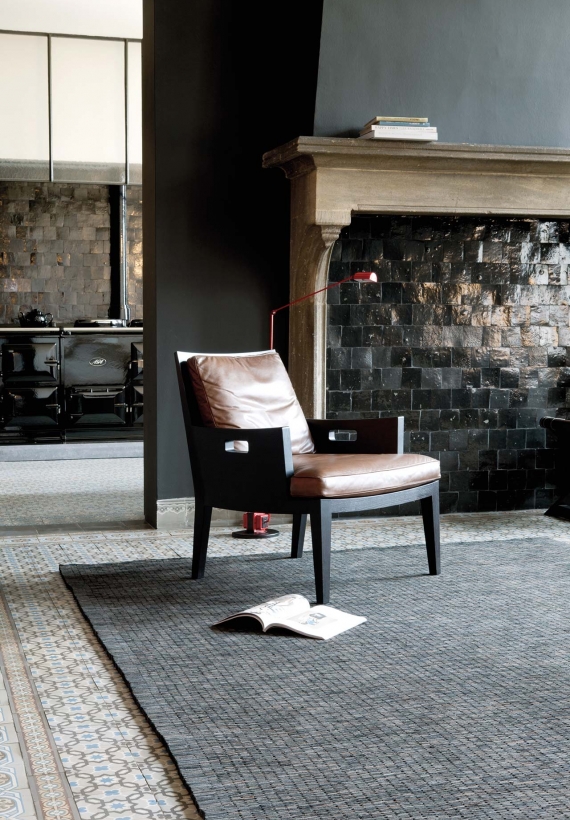 Limited Edition Brick leather floor covering