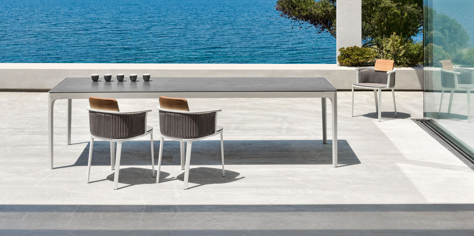 Play table and outdoor lounge furniture from Ethimo