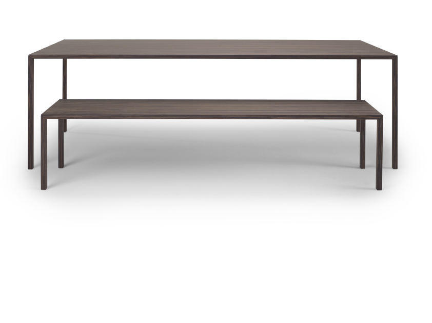 Slim table and Slim Bench by Arco