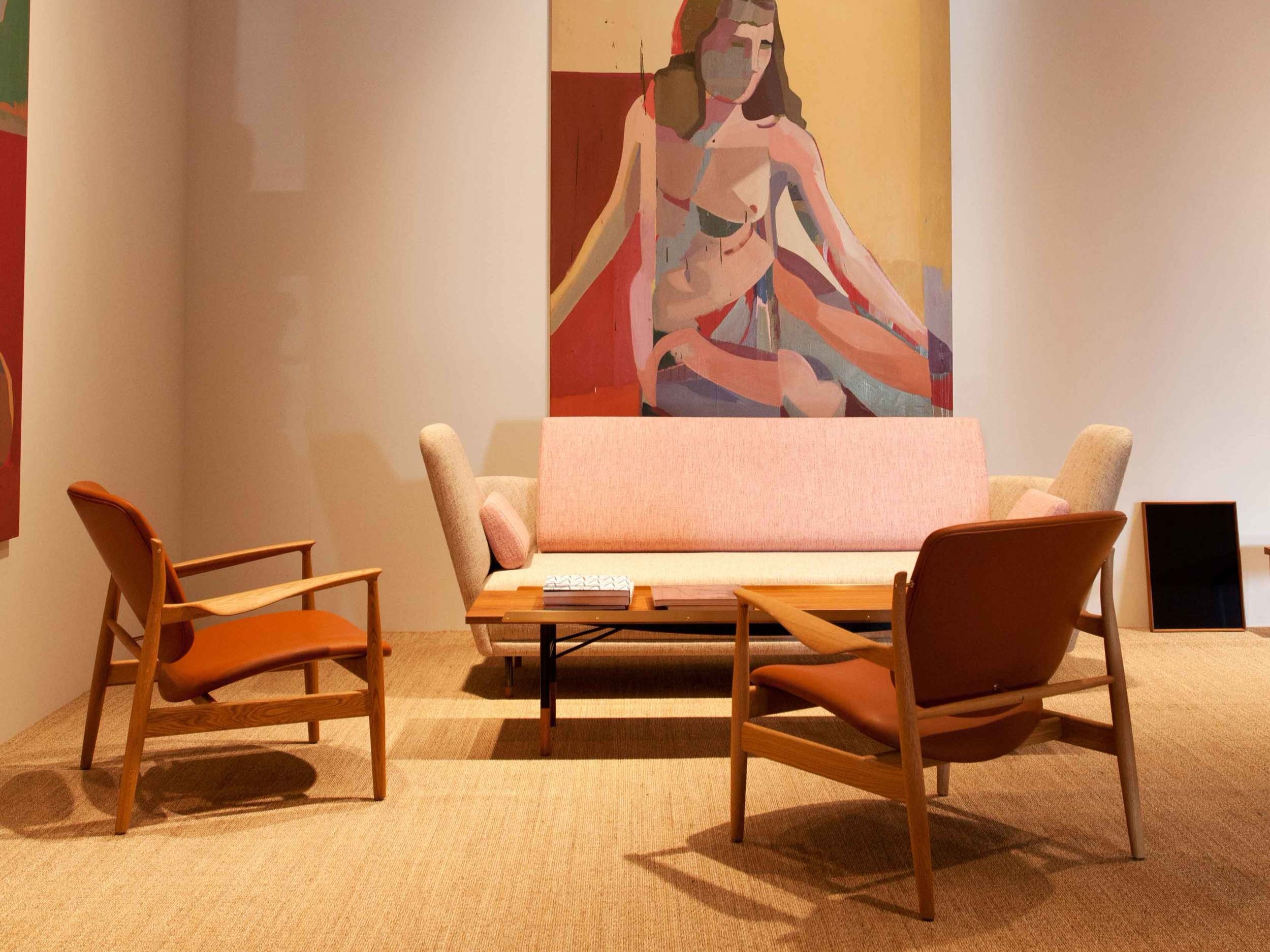 France Chair and Finn Juhl 57 Sofa from OneCollection