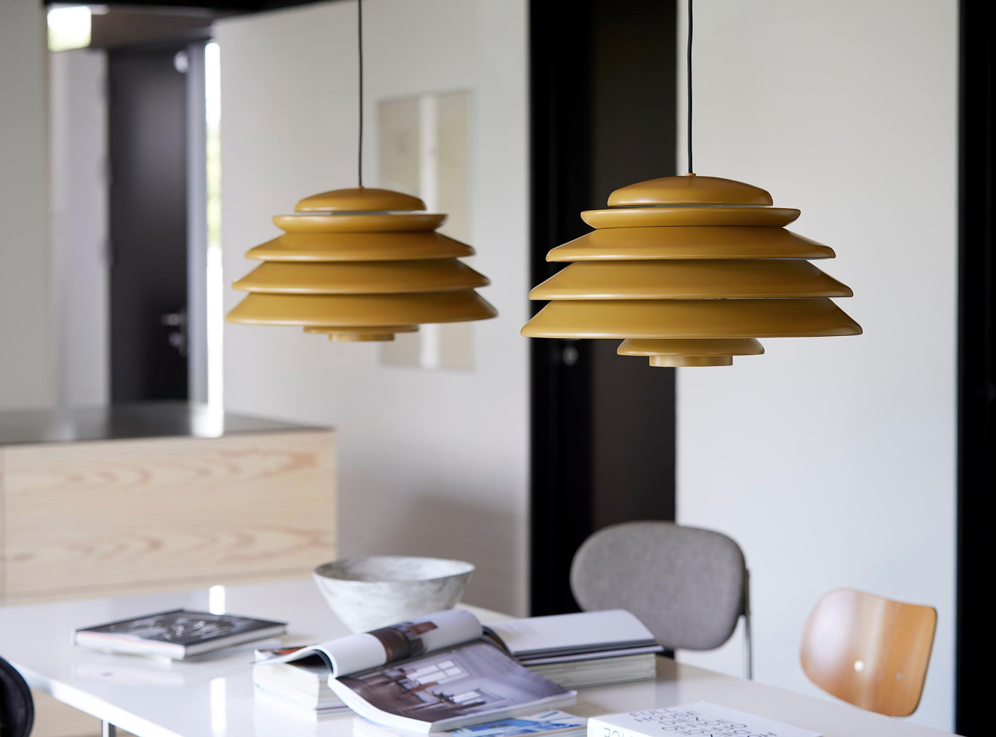 Hive Pendant light by Verpan with Morlen Sinoway