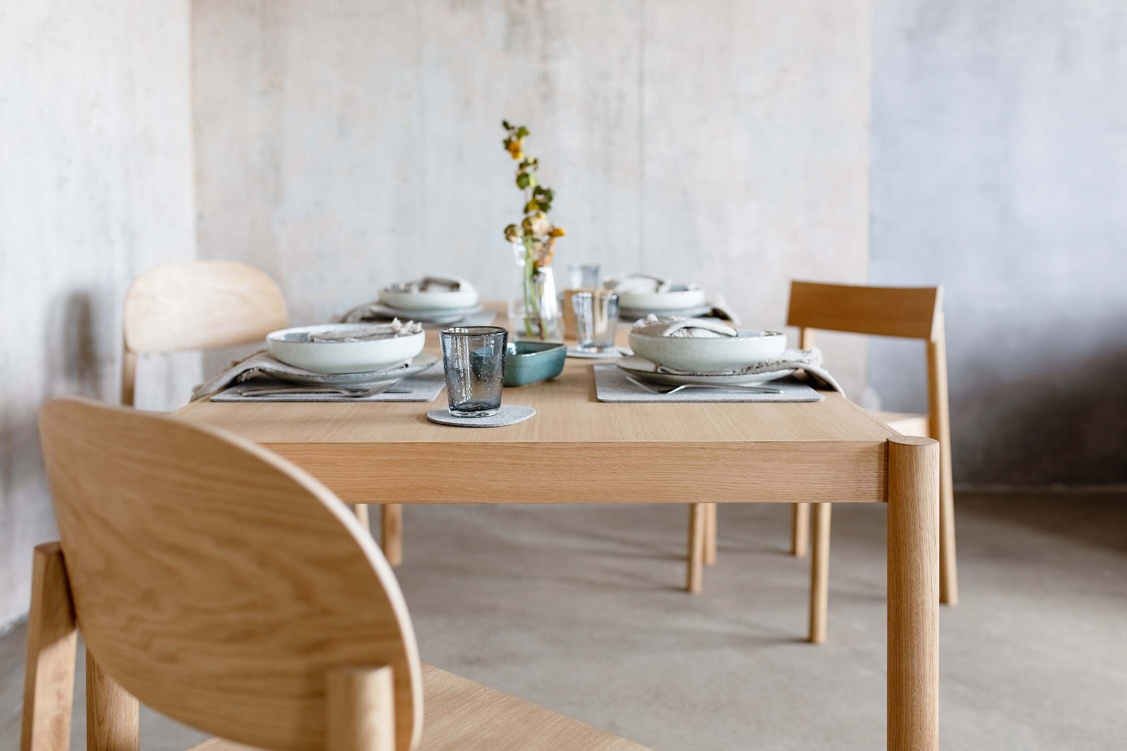 Citizen Dining table and chair by Emko