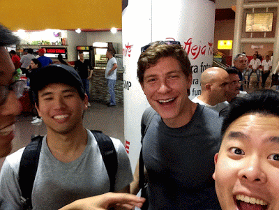 Us at the airport.