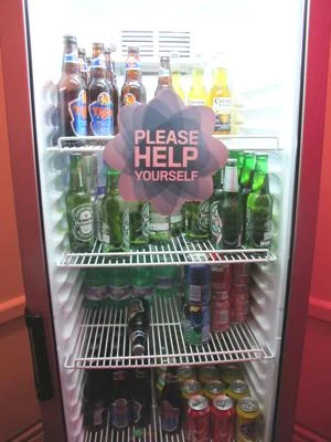 Fully stocked fridge was useful!