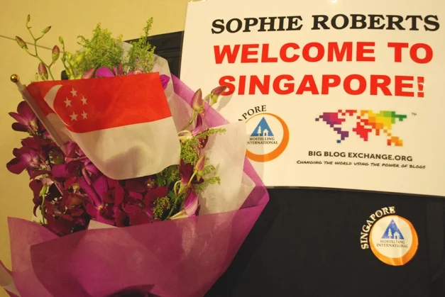 Welcome goodies from Hostelling International - Singapore
