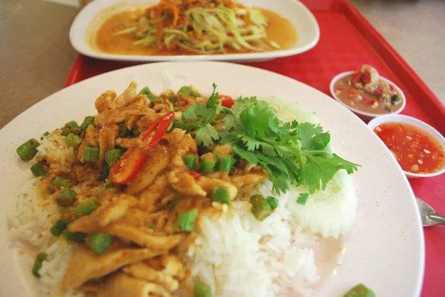 Thai chicken and mango salad