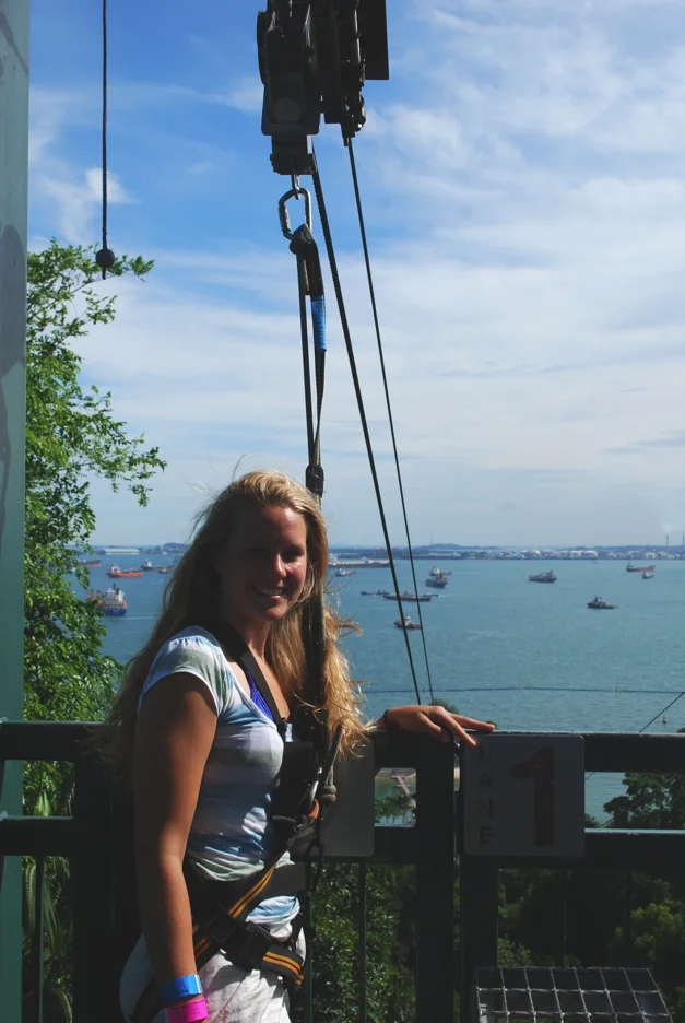 Zip wire action