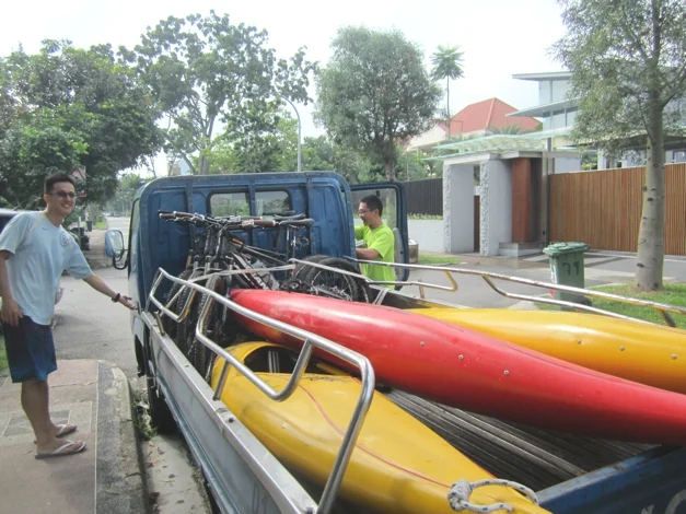 Mountain bikes and Kayaks - what could go wrong!