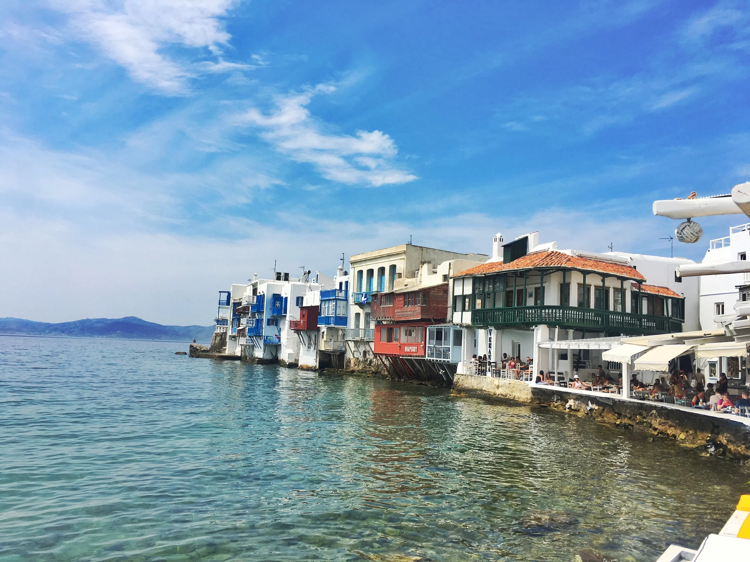 Little Venice in Mykonos Old Town