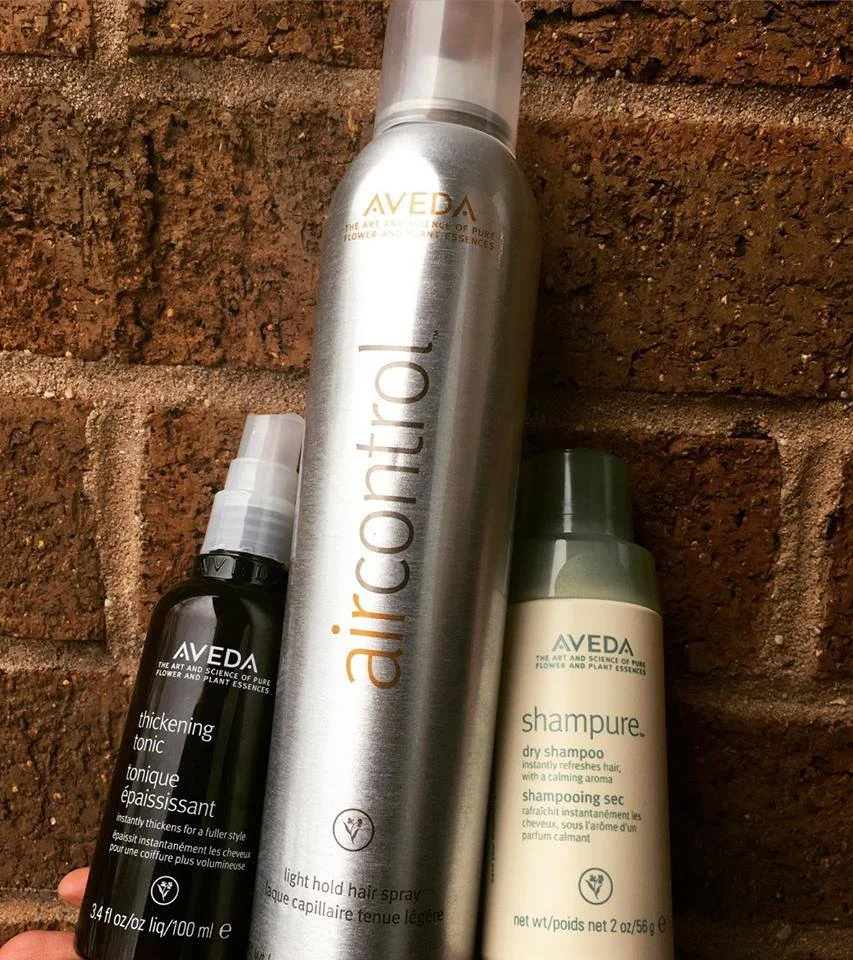  Thickening Tonic, Air Control, and Shampure Dry Shampoo