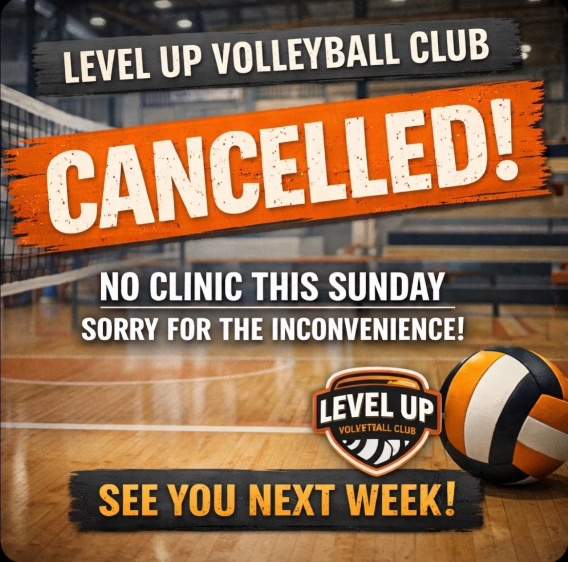 No Sunday skills clinics. Tournament weekend for our club girls. We will be back next week!