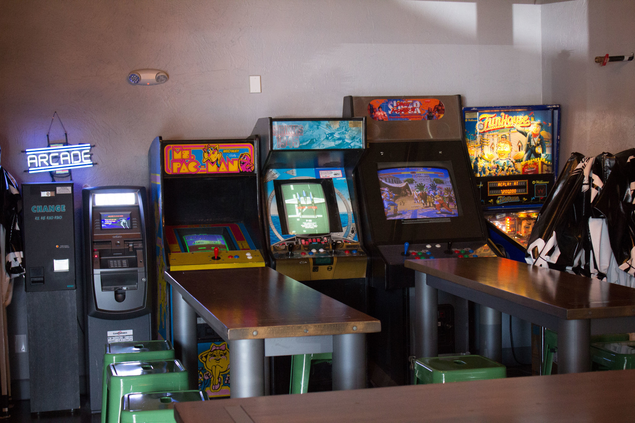 Arcade Machines at Atlas Cider in Bend, OR
