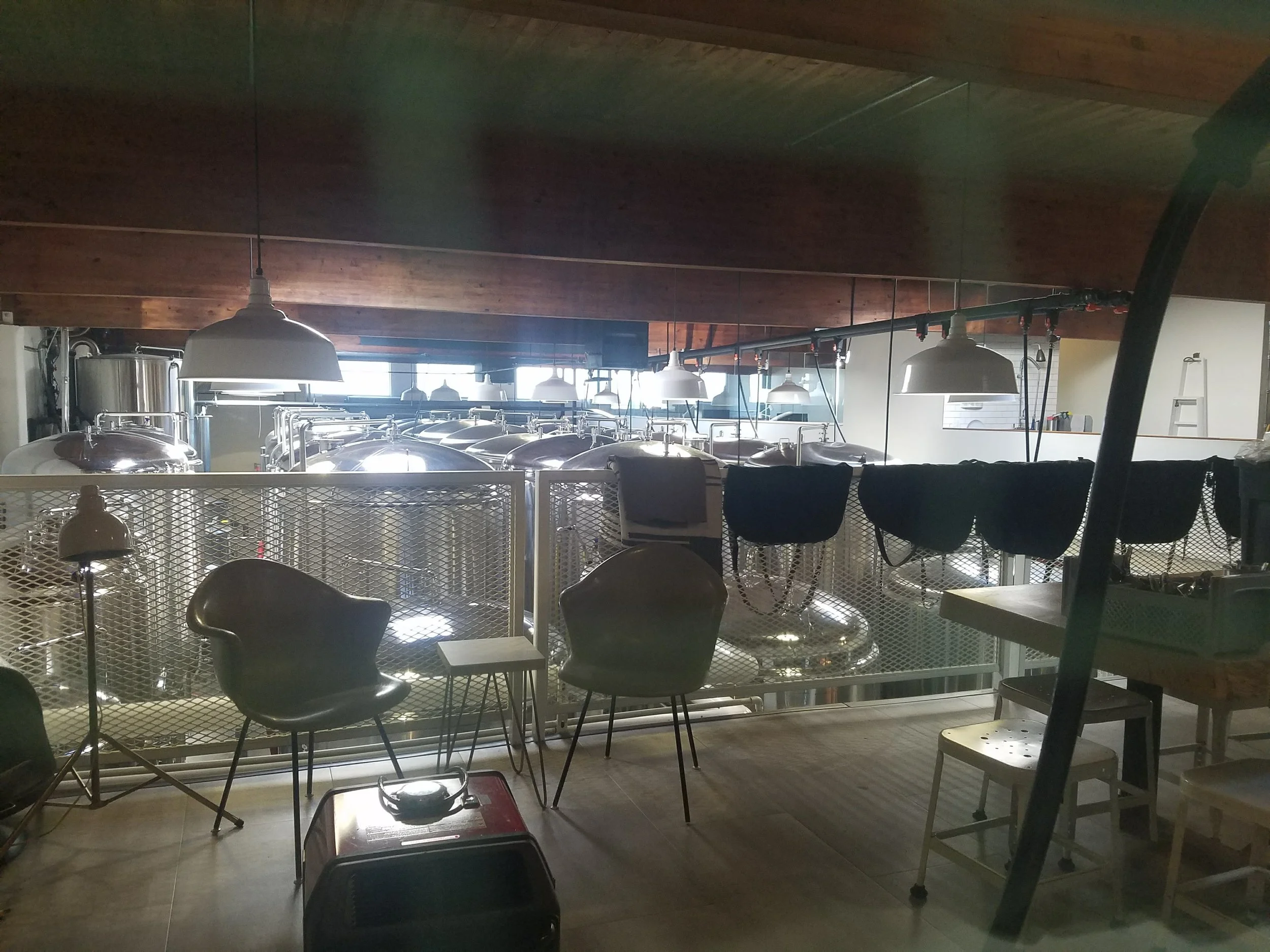 I took this photo by jamming my phone up against the glass in the back of 33 Acres since they wouldn't let me back there. It looks so cool, lemme in!