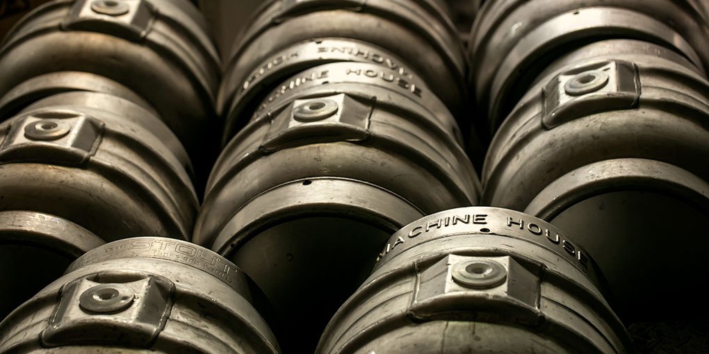 A photo of casks from Machine House Brewery . In exchange for the following plug, thanks for letting me use this photo: Machine House Brewery in Seattle has awesome cask beers!