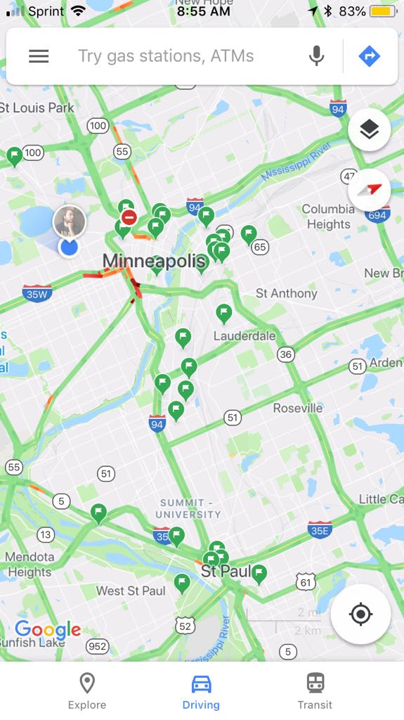 Lots of breweries and a little traffic