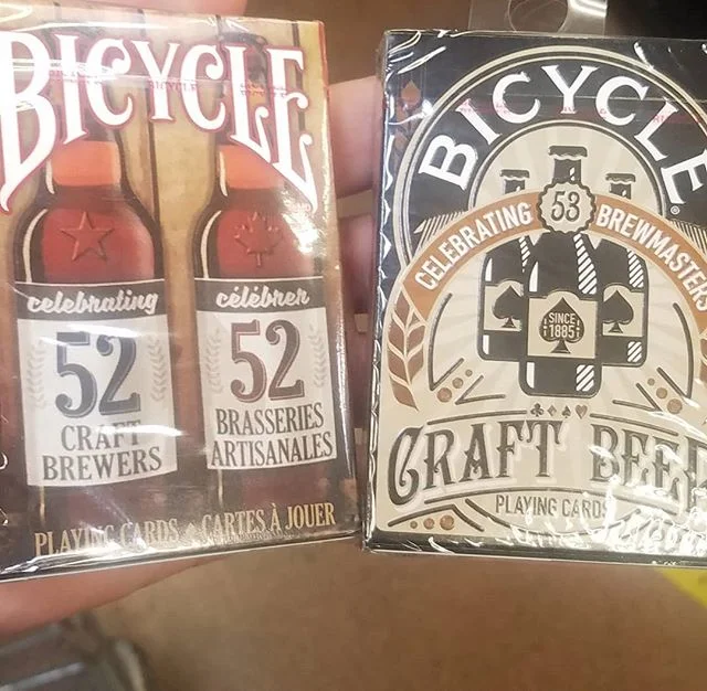 Found these bad boys at Fred Meyer. No one ever expects 2 different sets of brewery themed playing cards!