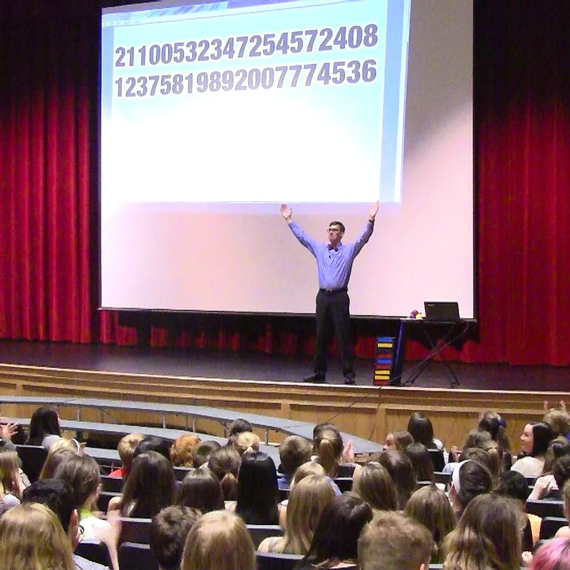 Successfully recalling a student-provided 40-digit number as Feats of Memory #2.
