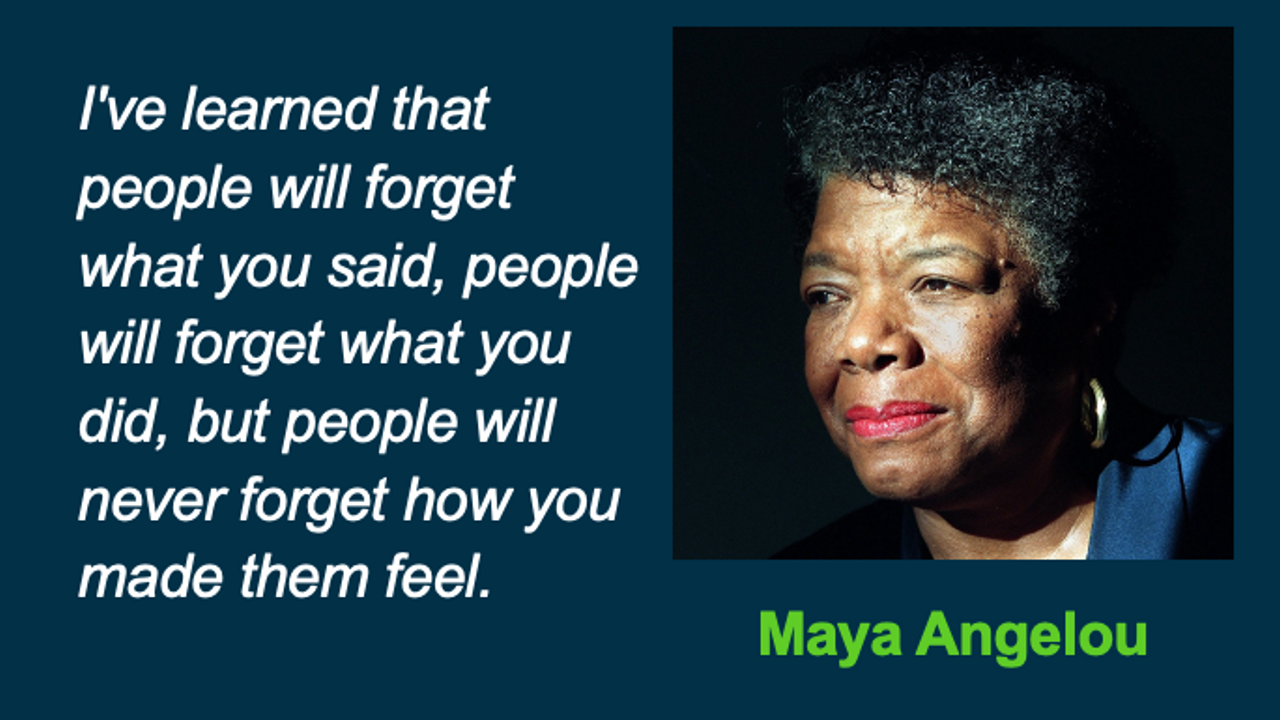 Maya Angelou's Powerful Communication Secret