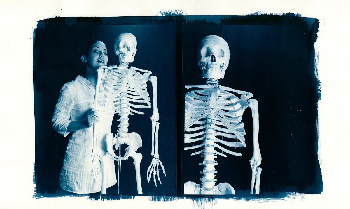 erin with skeleton.jpg