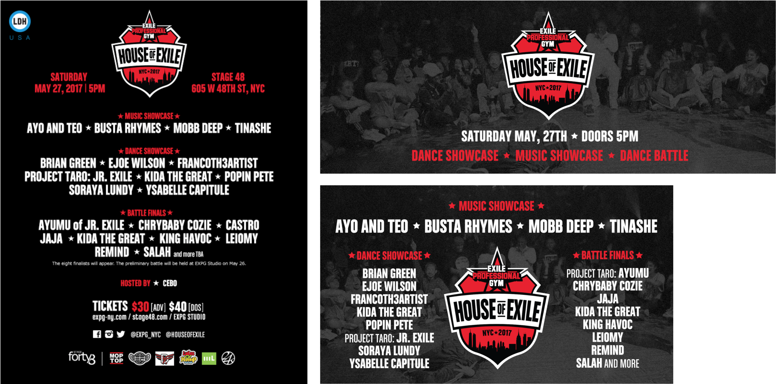 STATIC EVENT FLYERS MAY 2017