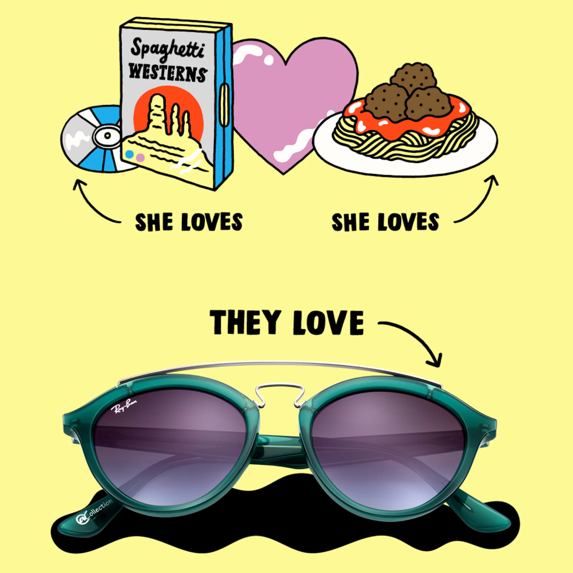 Italy meets the Wild West? Sounds like a date night // Match what matters in Gatsby shades #oppositesattract