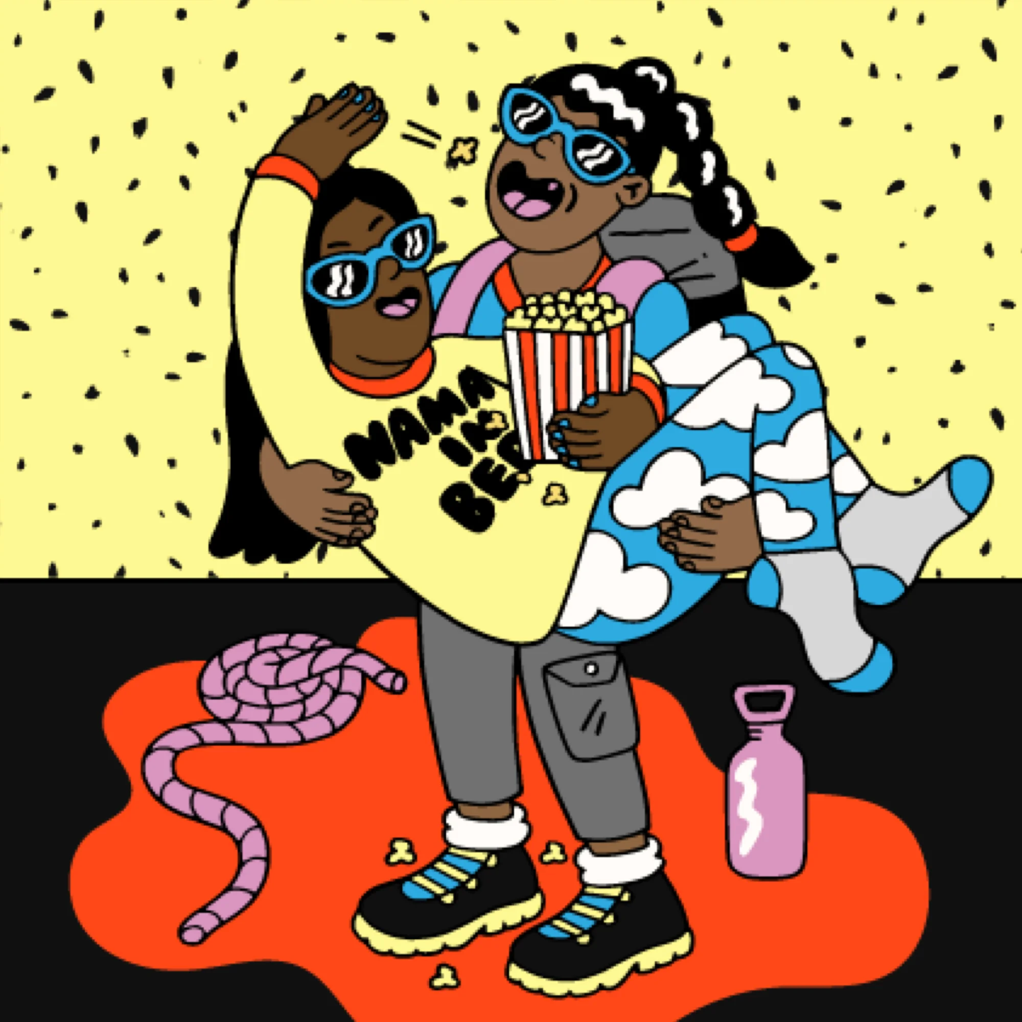 Woman (Left): Indoor Person Woman (Right): Outdoor Person