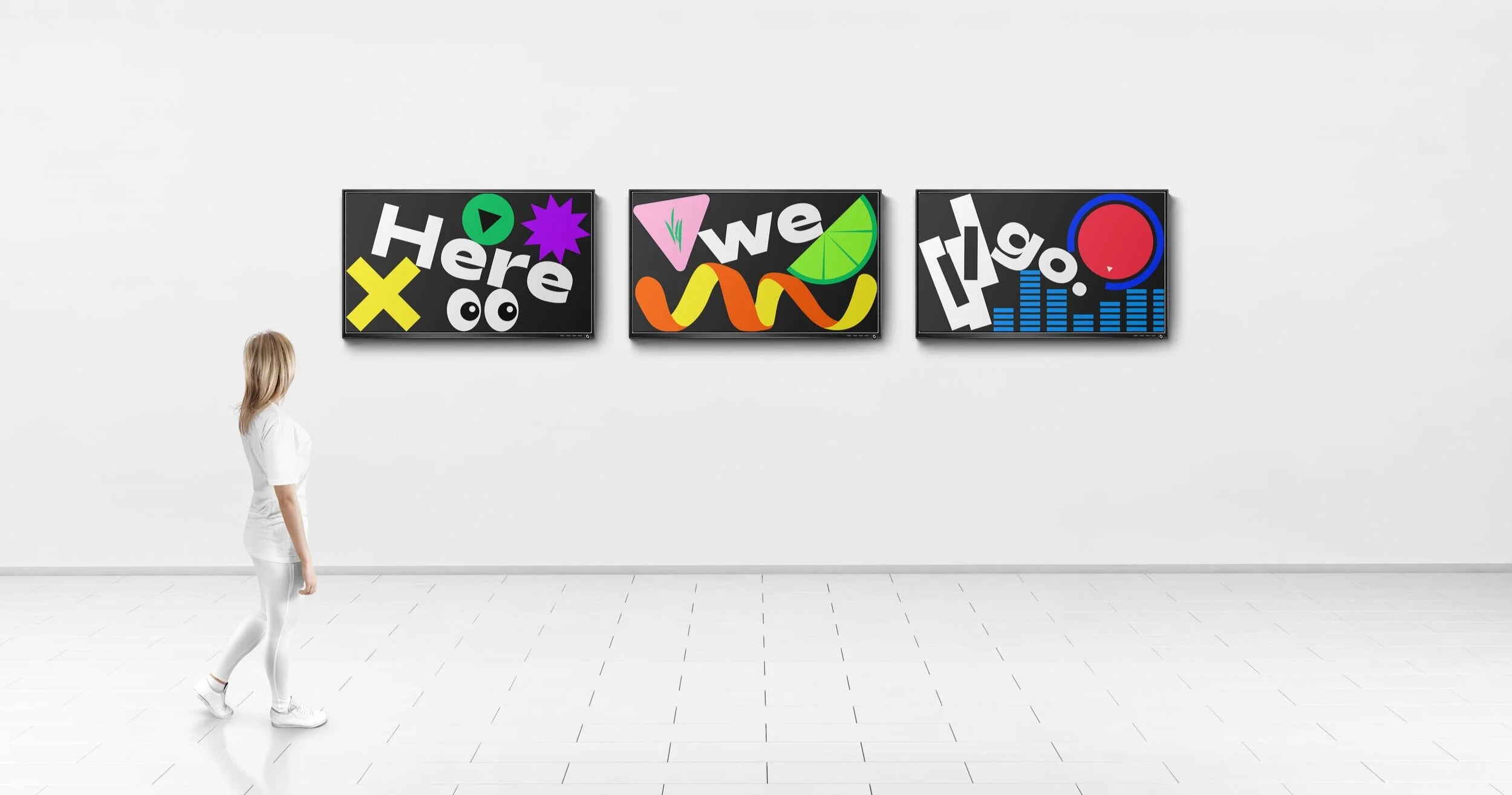 Animated Lobby Screens at New Museum