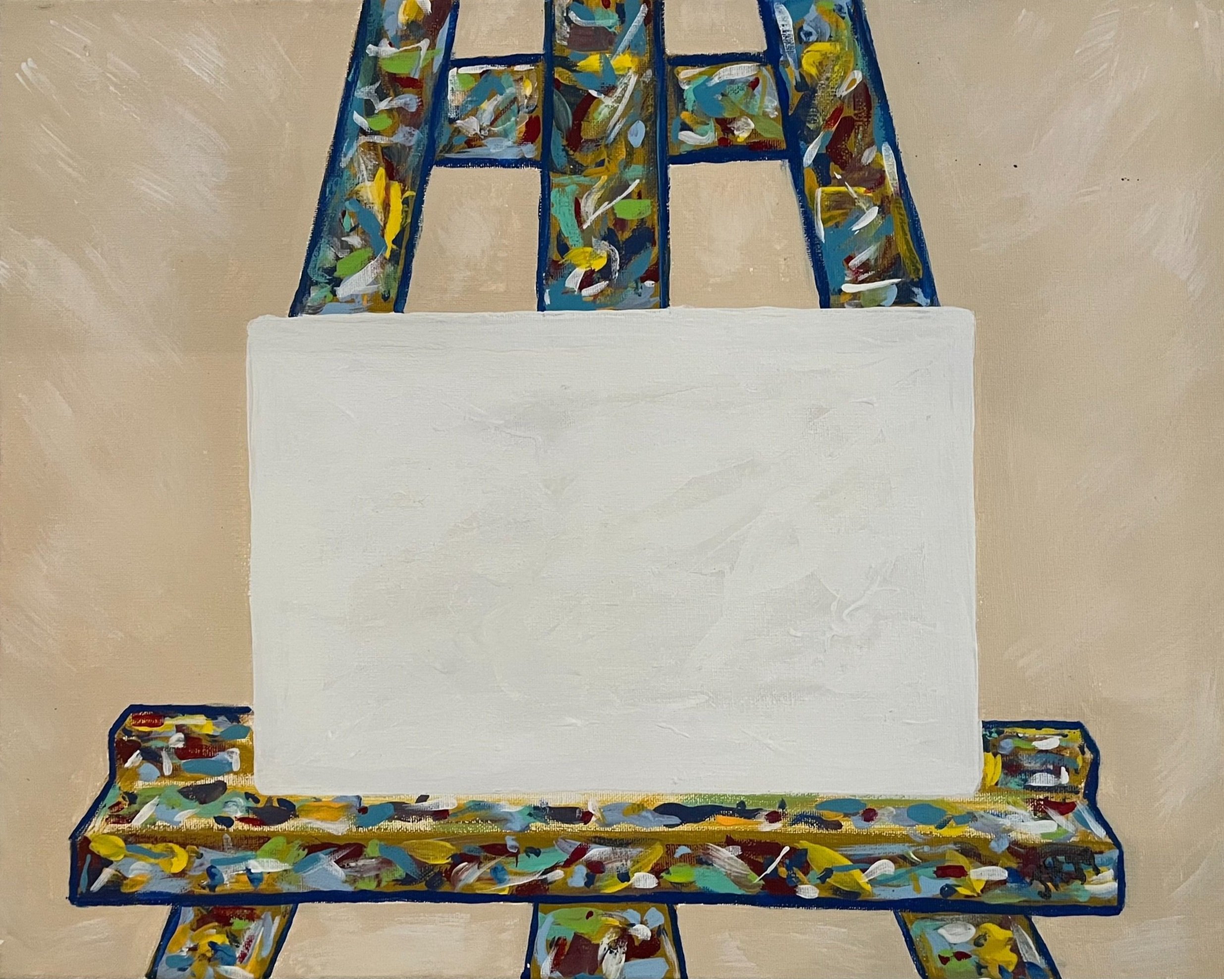 An Artist’s Canvas , acrylic on canvas, 16 x 20”