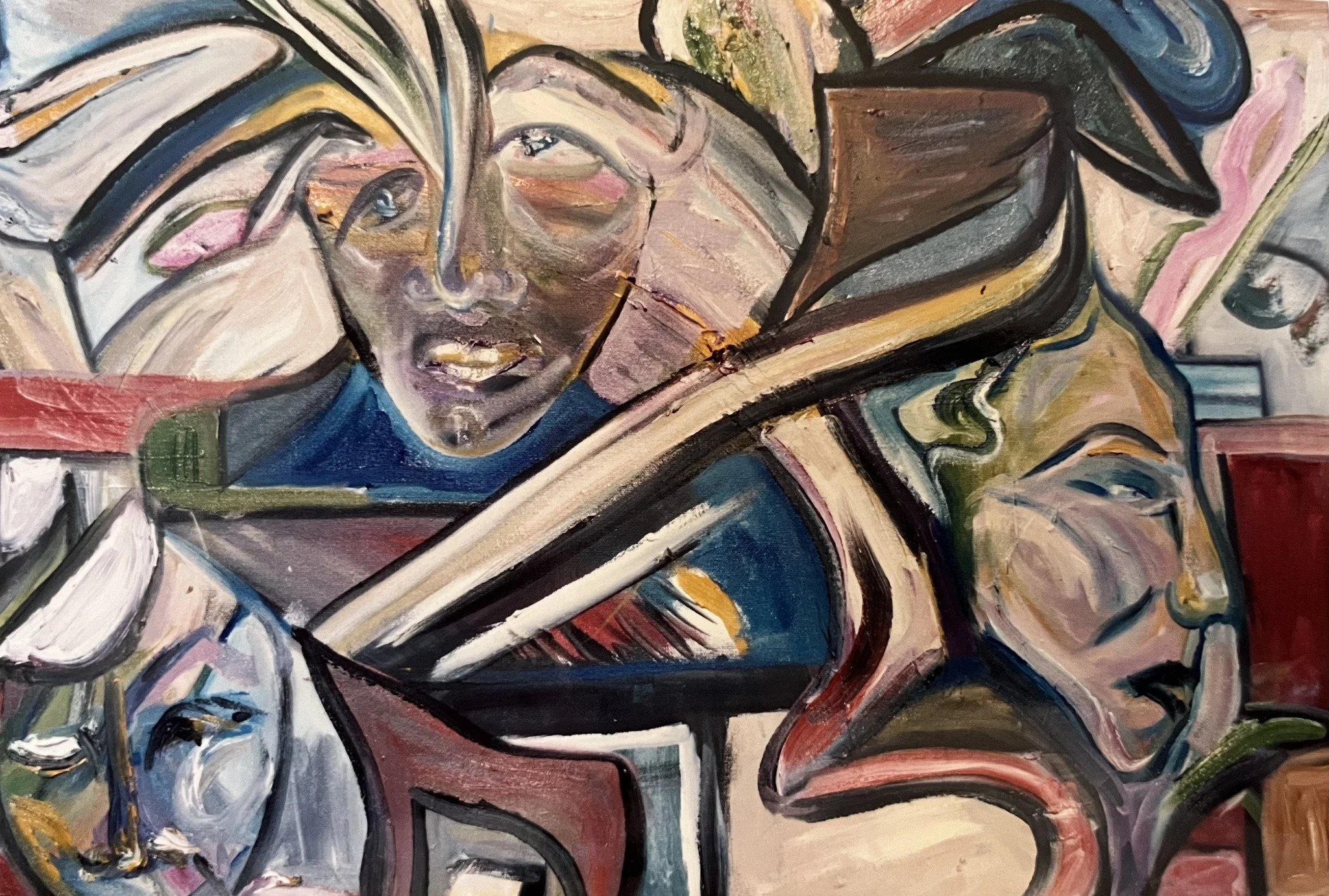    Differing Views, oil on canvas, 24 × 36”   