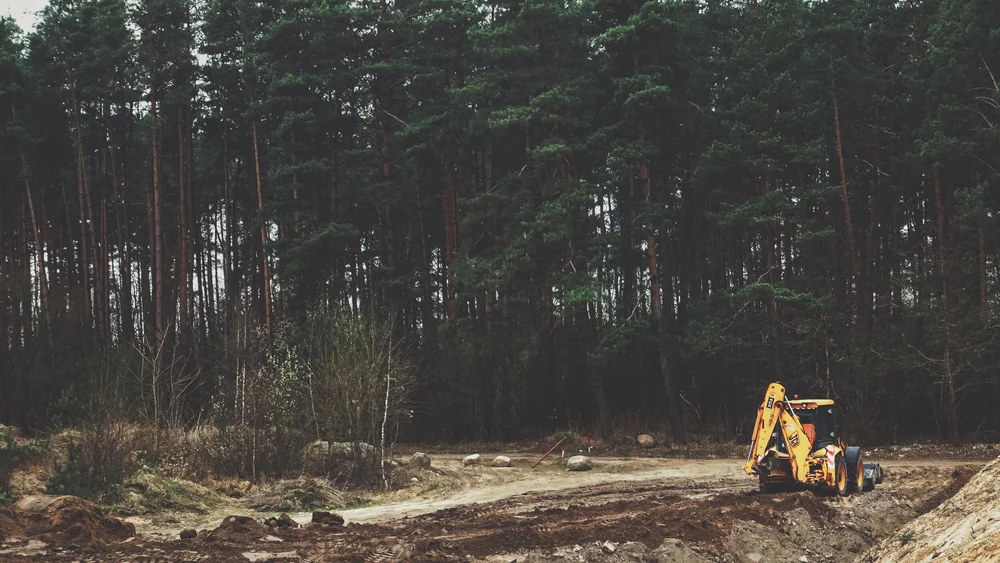Land clearing job in progress