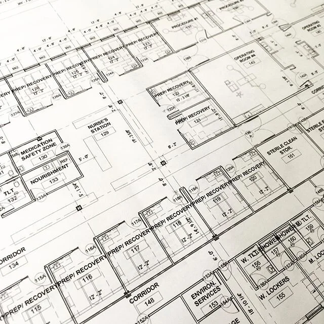 In progress drawings for a new medical facility. And hey, we&rsquo;ve learned Revit! Very exciting opportunity for us all around.
