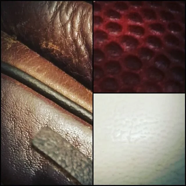 #materialsmonday

Today Michiganders get a little taste of what we lost for the last 3 months. 
Can you tell what these materials belong too? 
Hint: This is not furniture or clothing...but we love to use these vintage textures in our high end spaces