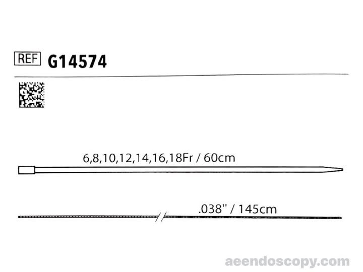 Cook Medical G14574 Ureteral TFE Dilator Set
